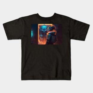 Cyberpunk art gallery Kids T-Shirt